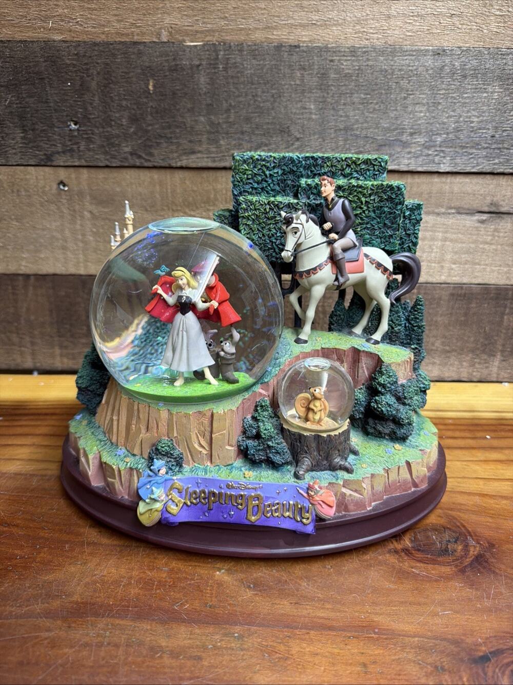 Disney Sleeping Beauty Snow Globe 'Once Upon A Dream' Music With Rotation